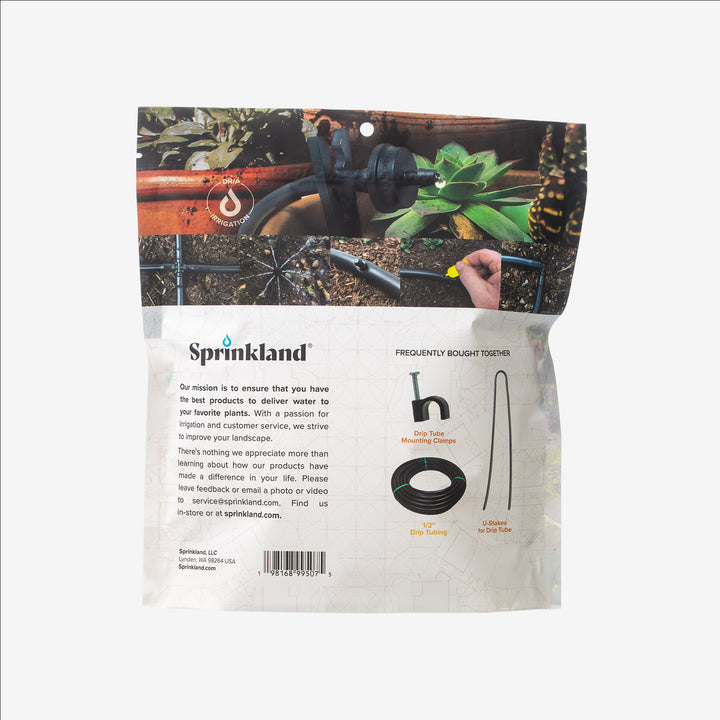107 Piece Drip Irrigation Kit (1/4" Tubing, Fittings & Emitters)