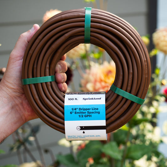 1/4" Dripline Emitter Tubing | 100 Ft Roll