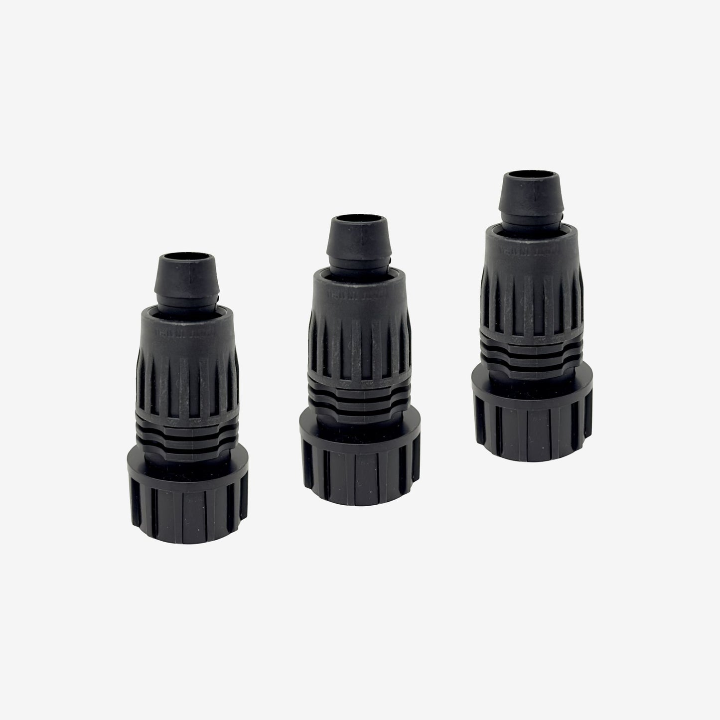 1/2" Drip Tube Adapter | 3/4" Faucet or Garden Hose | .600 ID x .700 OD | 3-Pack | Made in USA