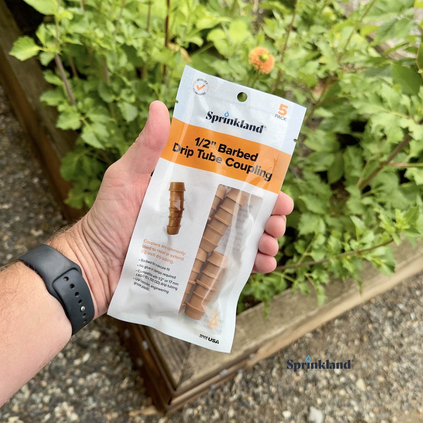 1/2" Barbed Drip Tube Coupling (5 Pack)