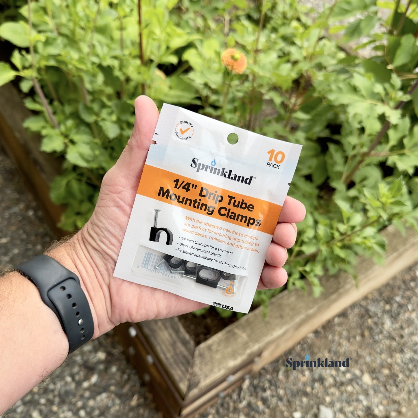 1/4" Drip Tube Mounting Clamps (10 Pack)