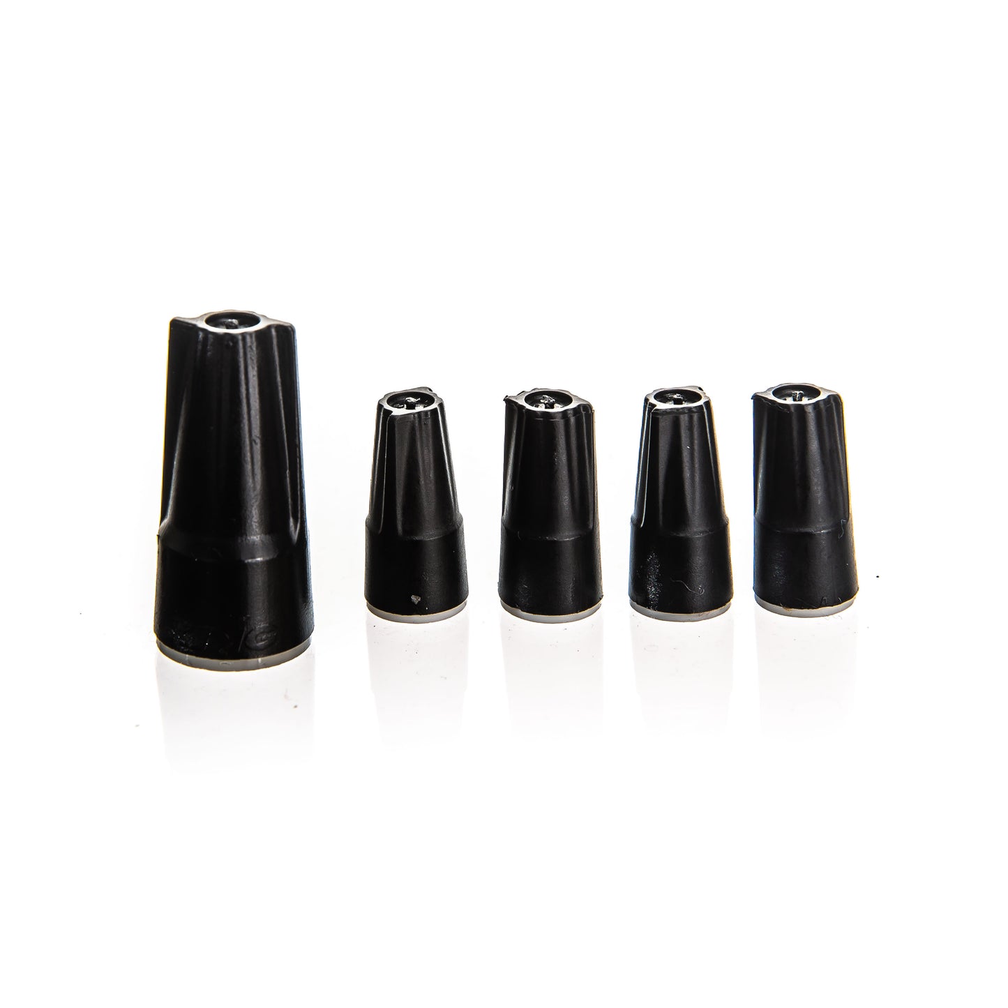 A view of the included wire nuts with preassembled 4-Zone Complete Manifold with Hunter® PGV Valves with included silicone filled wire nuts.