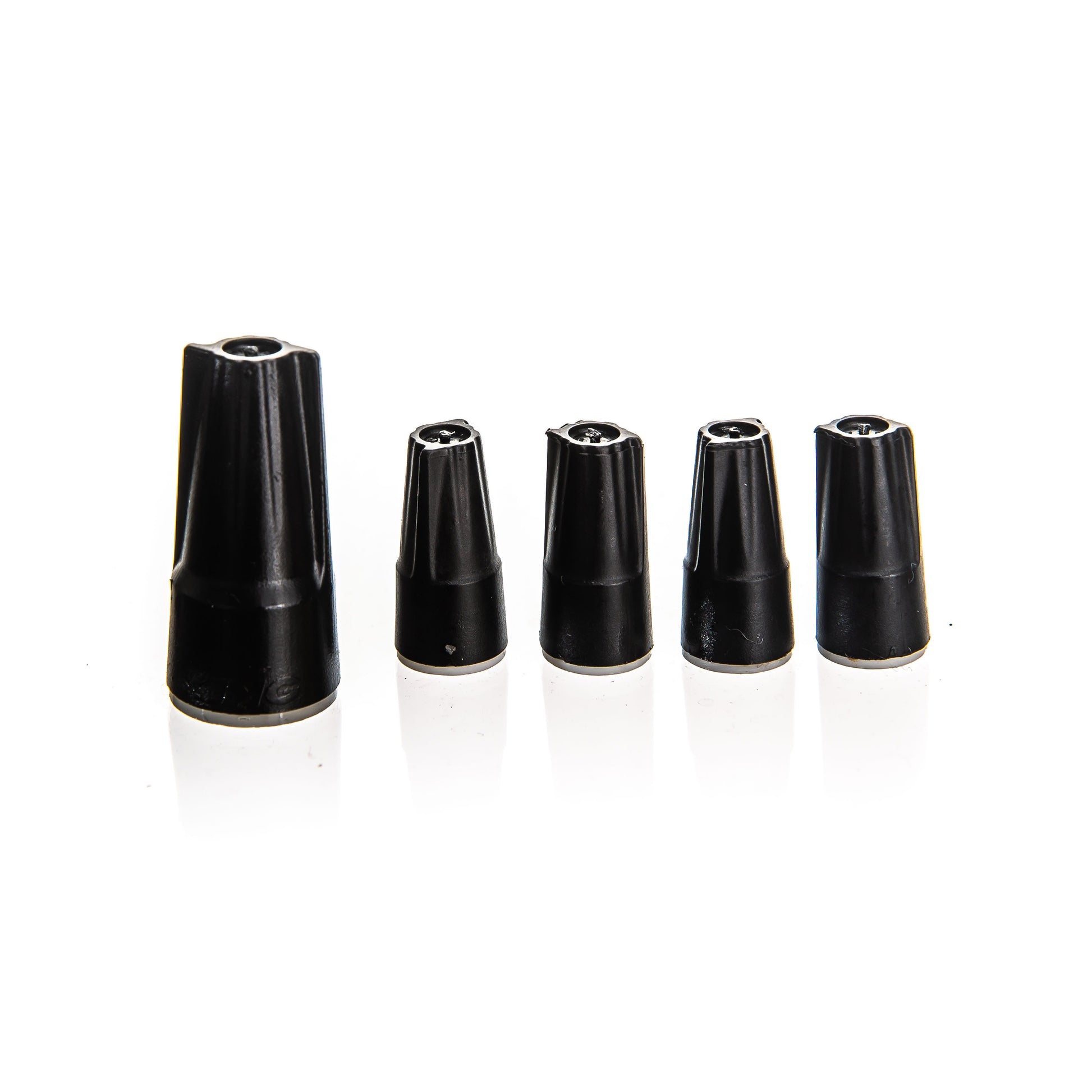 A view of the included wire nuts with preassembled 4-Zone Complete Manifold with Hunter® PGV Valves with included silicone filled wire nuts.