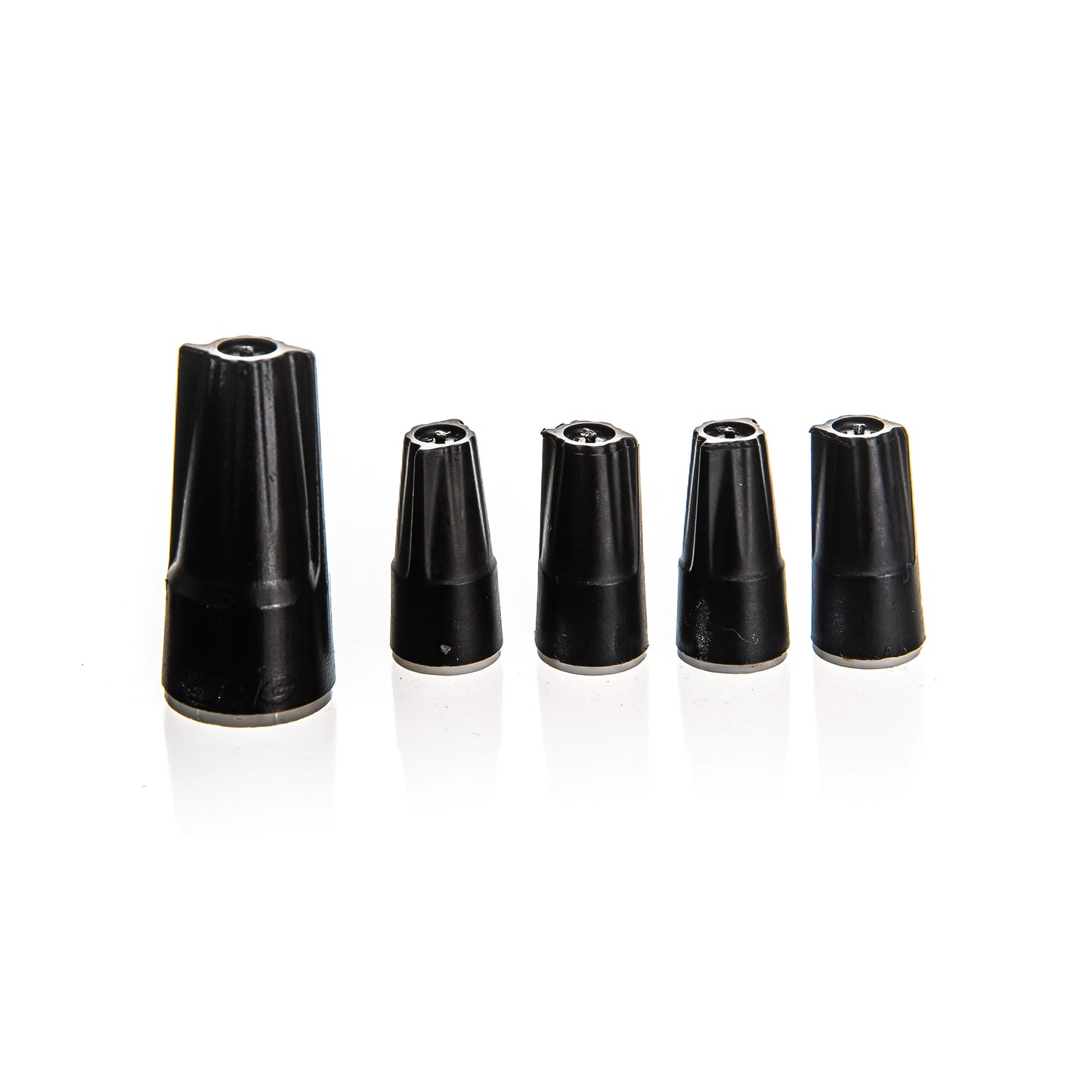 A full view of included wire nuts with the 4-Zone Complete Manifold with Rain Bird® DVF Valves with included silicone filled wire nuts. 