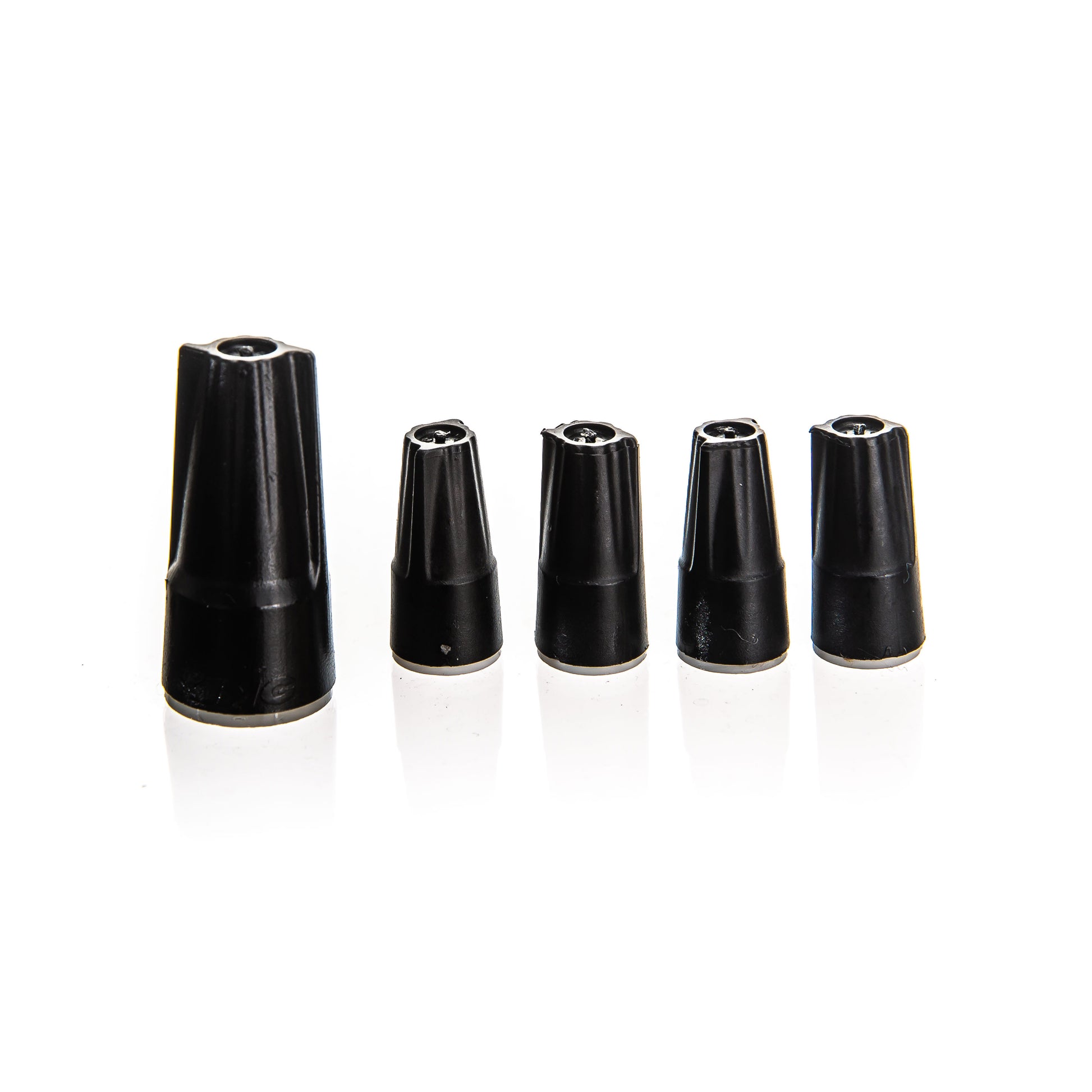 A full view of included wire nuts with the 4-Zone Complete Manifold with Rain Bird® DVF Valves with included silicone filled wire nuts. 